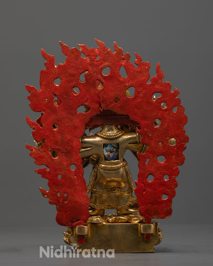 White Six-Armed Mahakala Statue | Protector in Vajrayana Buddhism