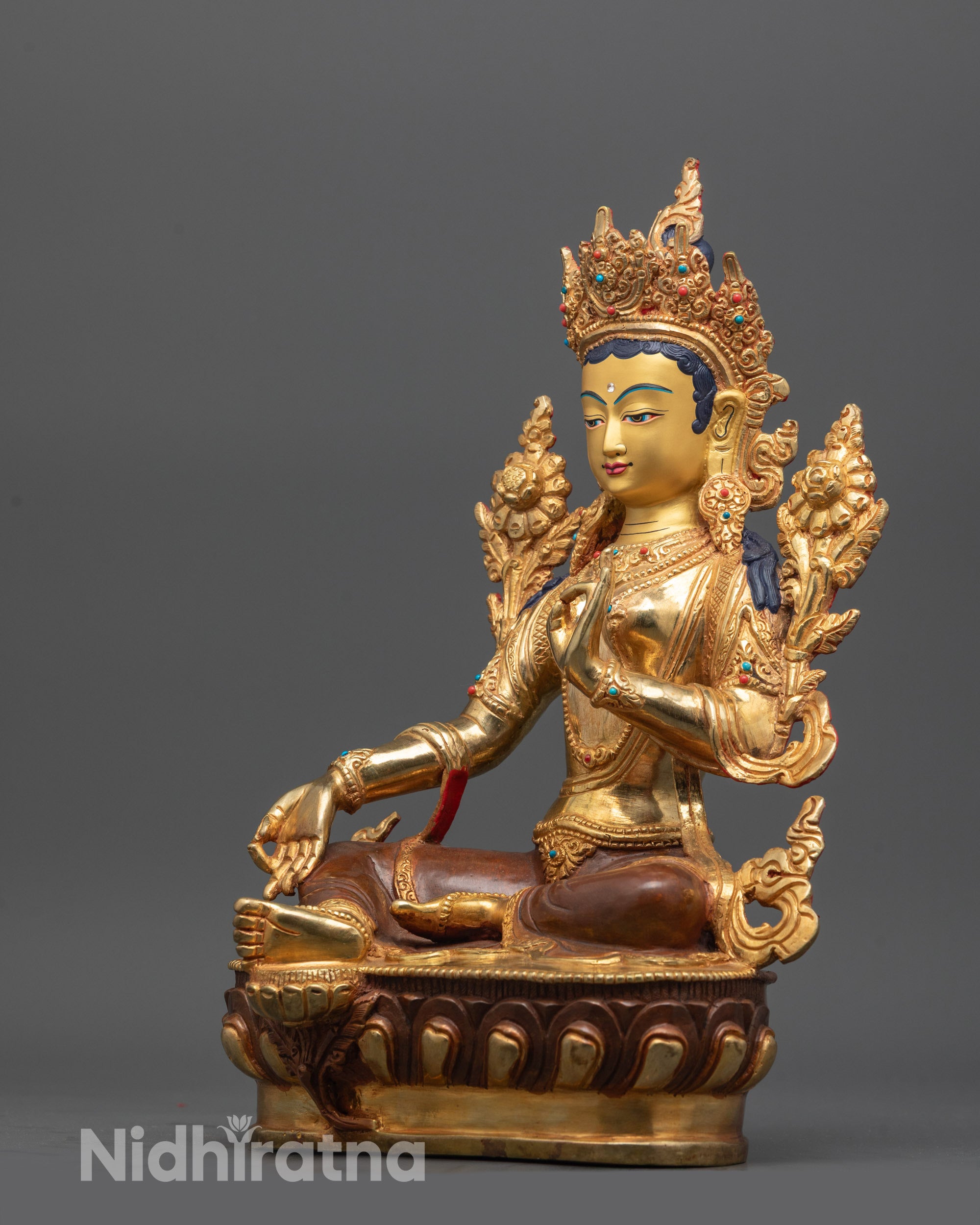 Nepalese Mother Tara Statue | Handmade Buddhist Goddess of Mercy