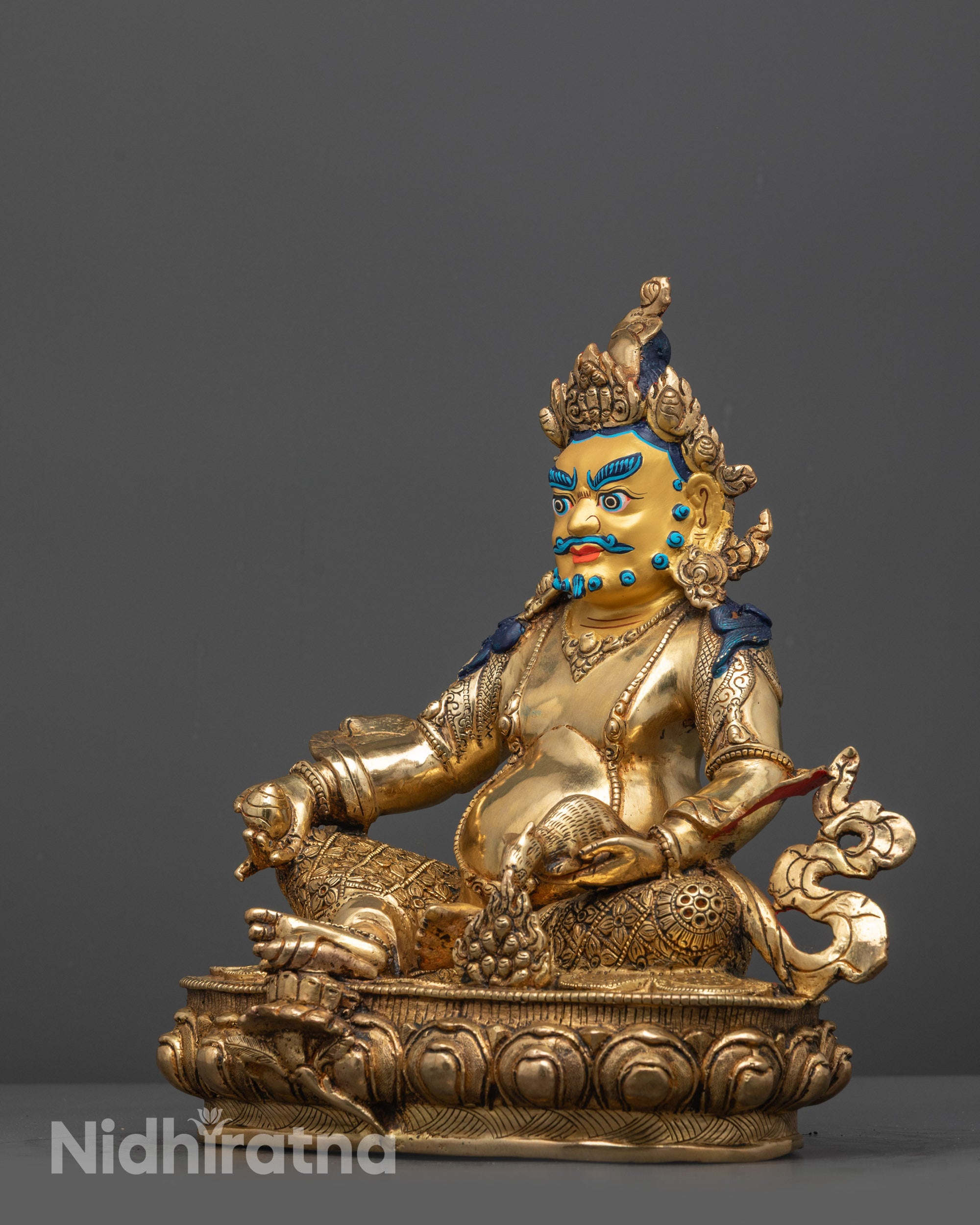 Nepal Artisan Dzambhala Statue | Symbol of Wealth, Luck & Abundance