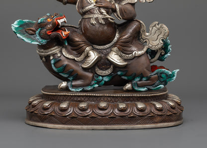 Ekajati, Rahula & Dorje Legpa Statue Set | Buddhist Protector Deities
