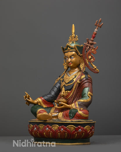 Himalayan Guru Padmasambhava Statue | Traditional Nepalese Artwork