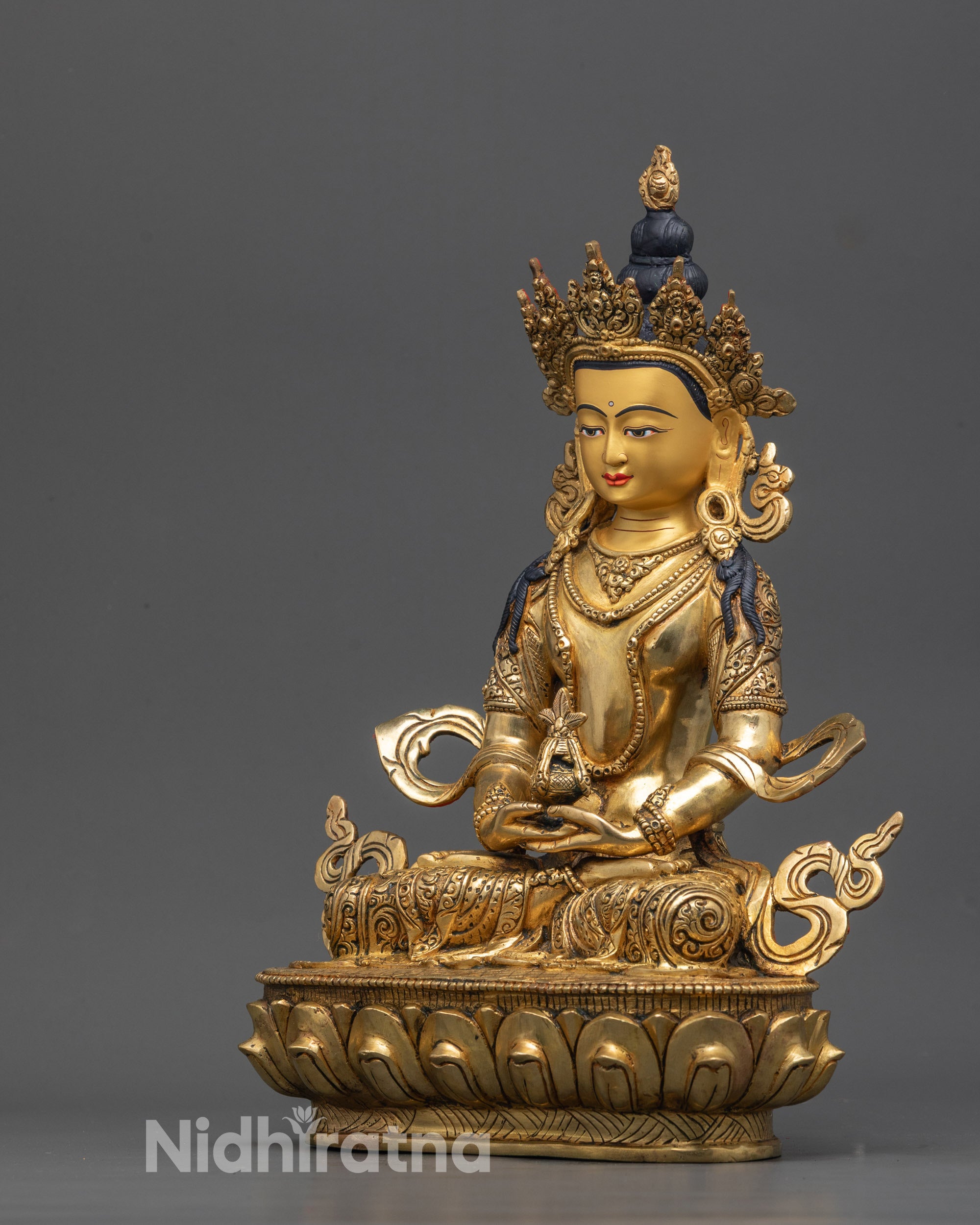 Handcrafted Amitayus (Tse Pag Me) Statue | Tibetan Long Life Deity