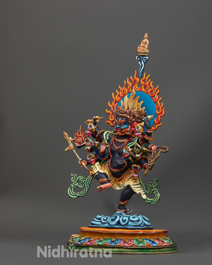 Handmade Ucchusma Statue | Authentic Nepalese Buddhist Art