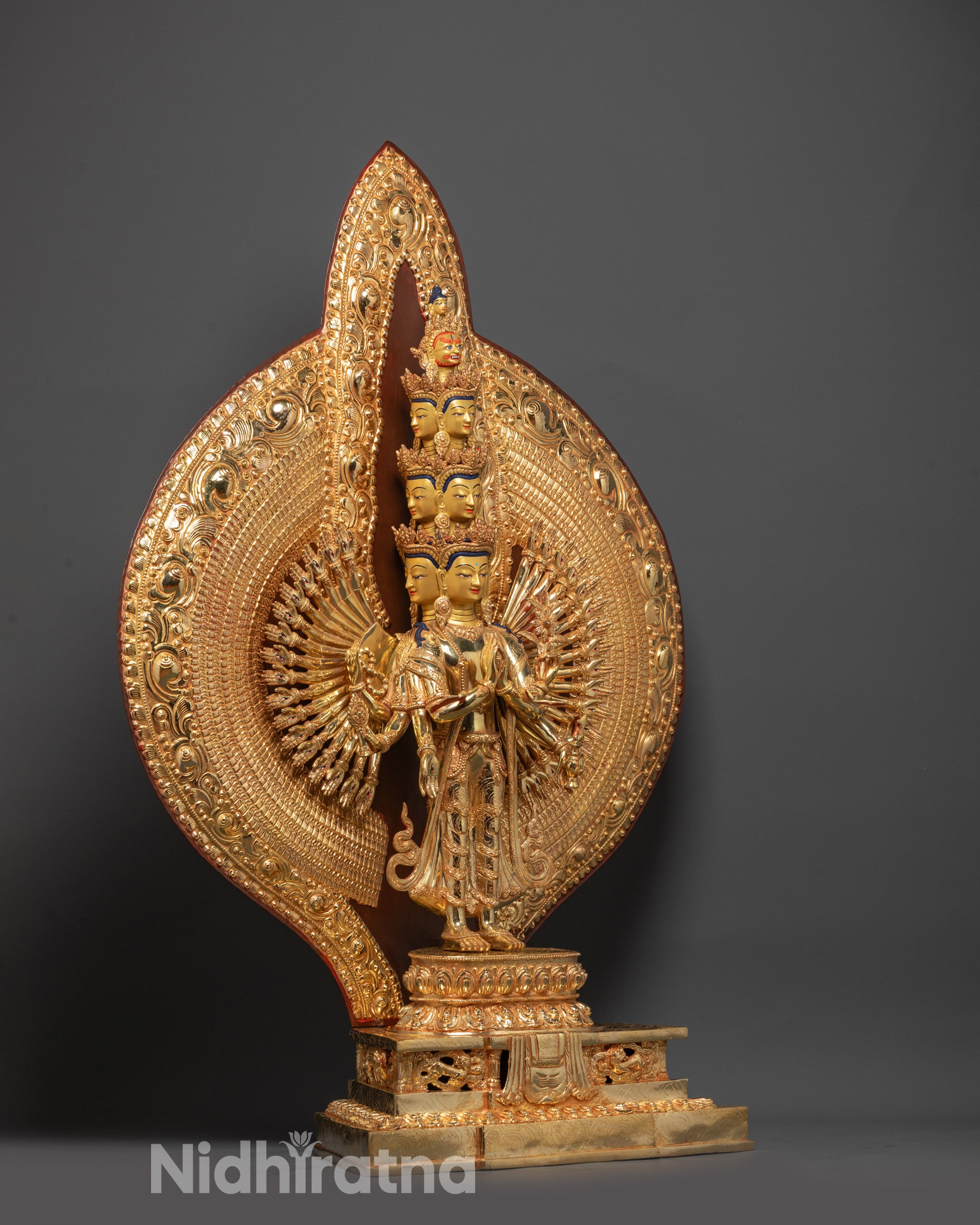 Thousand-Armed Avalokiteshvara Statue | Tibetan Buddhist Sculpture