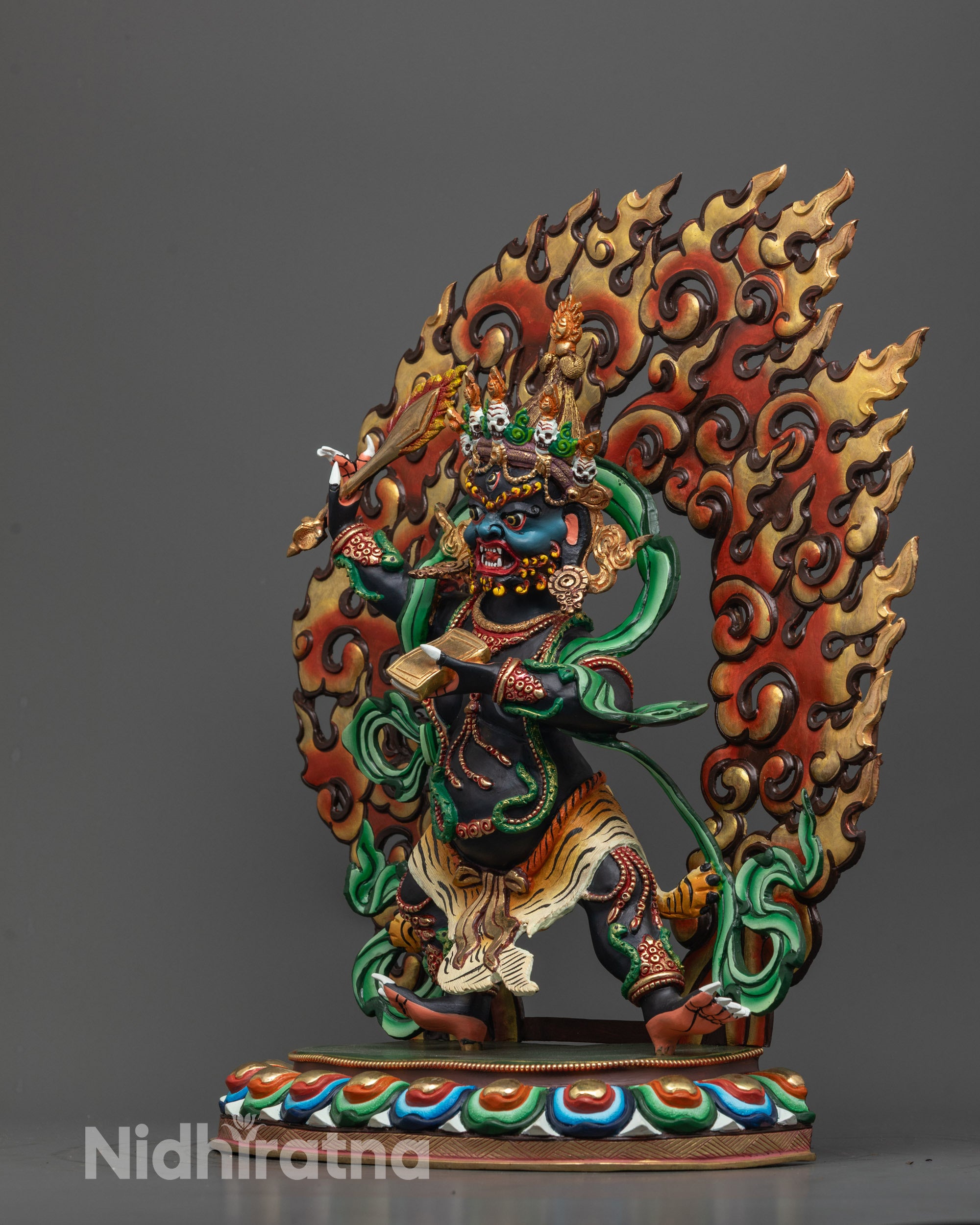 Wrathful Colored Manjushri Statue | Himalayan Sacred Art