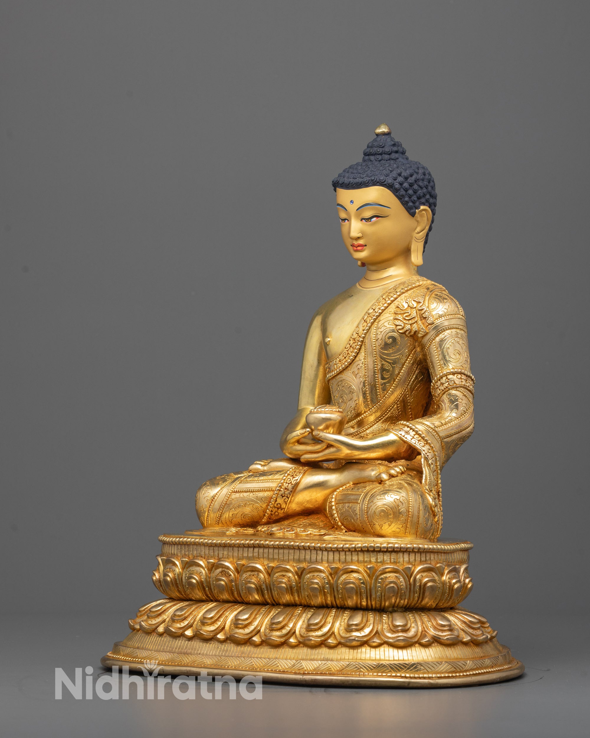 Meditation-Grade Amitabha Buddha Idol | Nepalese Artisan Craft