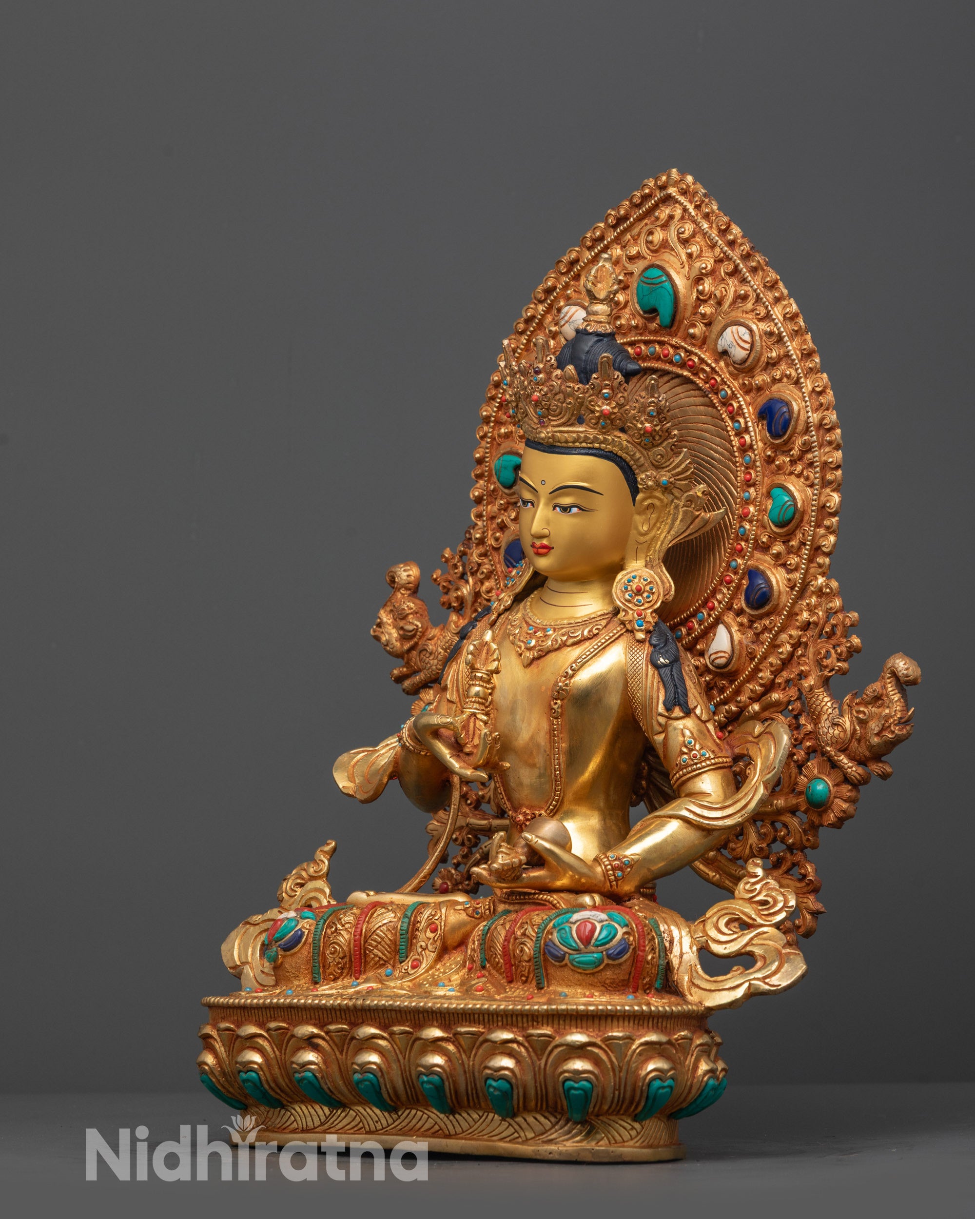 Authentic Vajrasattva Statue | Handmade Nepalese Buddhist Statue