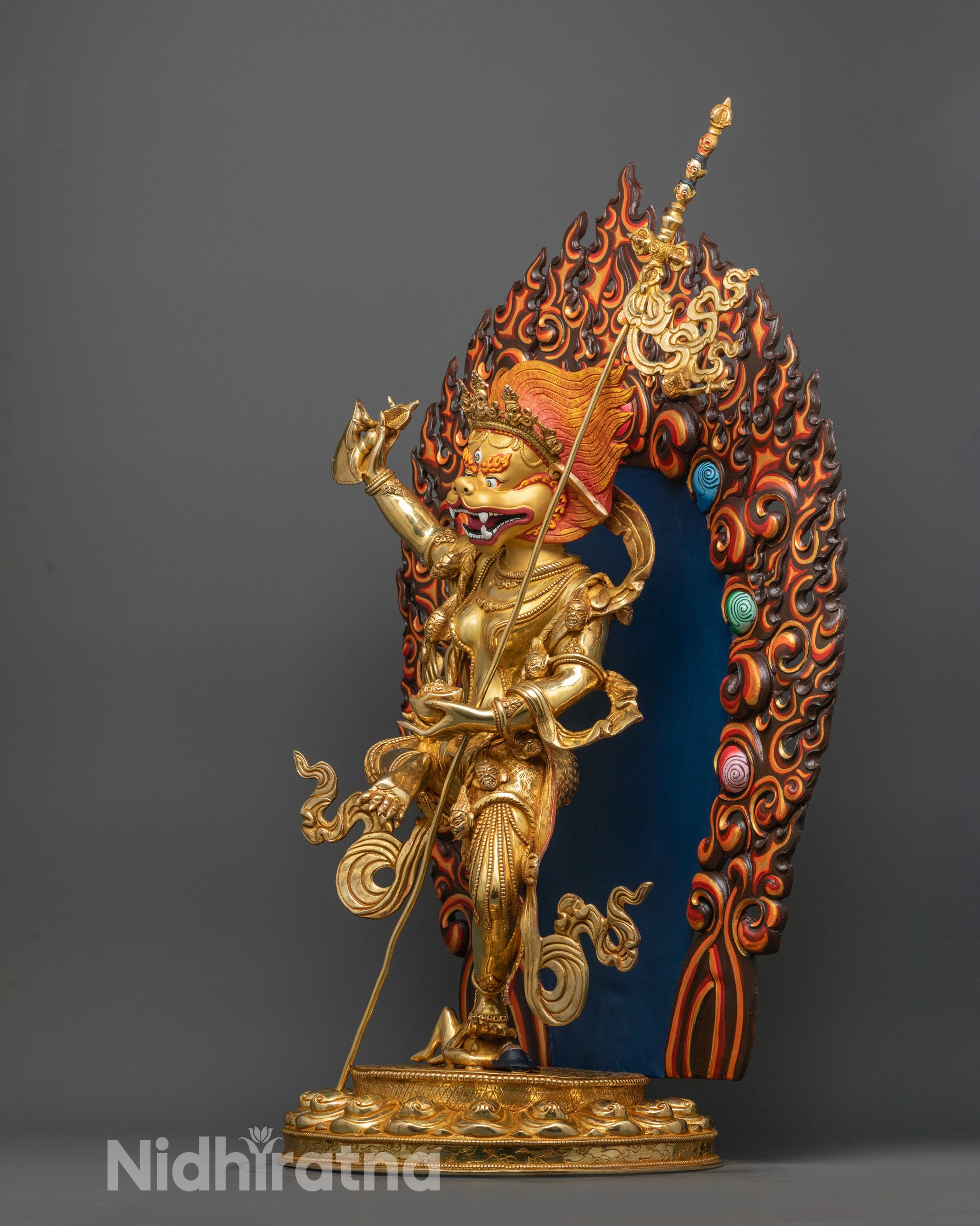 Singha Mukha Statue | Handcrafted Lion-Faced Dakini Sculpture