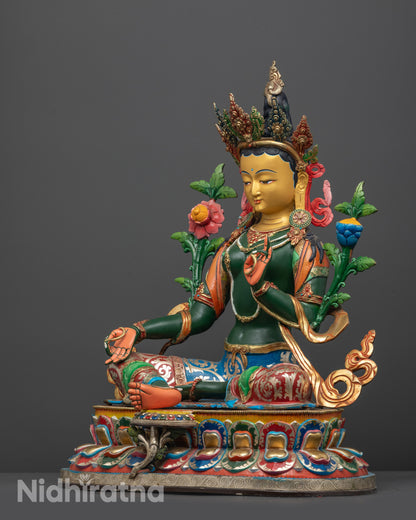 Divine Mother Tara Sculpture | Handcrafted Nepalese Buddhist Statue