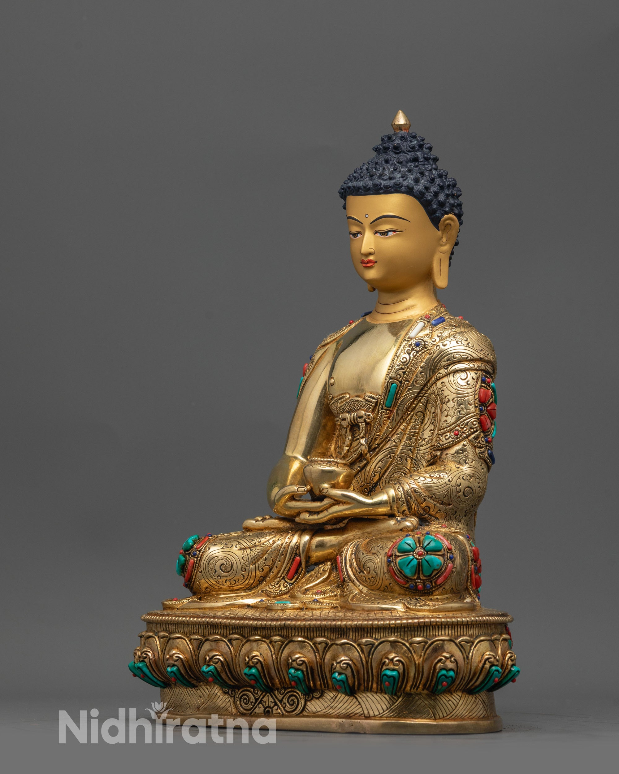 Artisan-Made Amitabha Buddha Statue | Traditional Buddhist Artwork