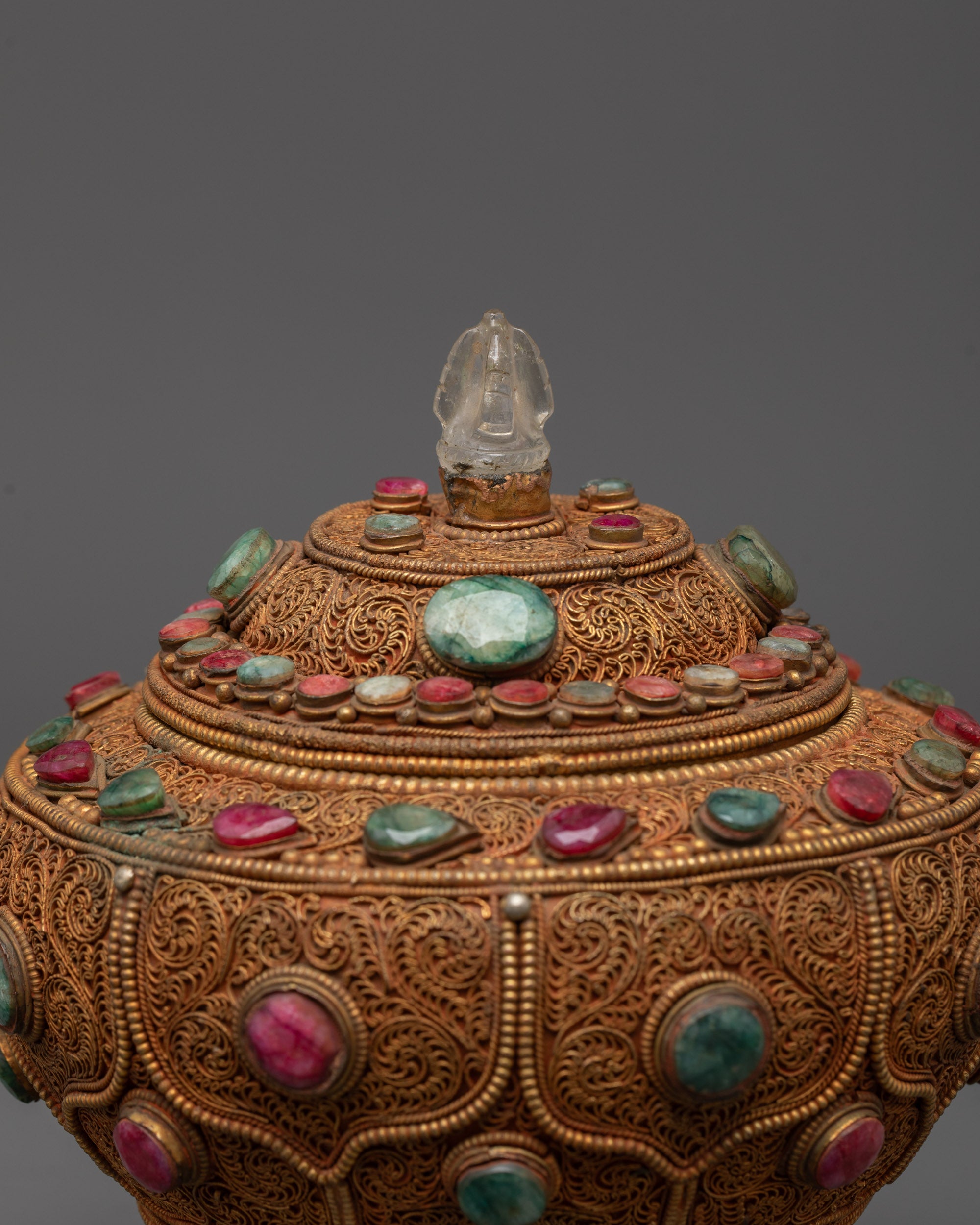 Exquisite Dhirpur Rice Pot | Artisan Crafted Spiritual Storage Bowl