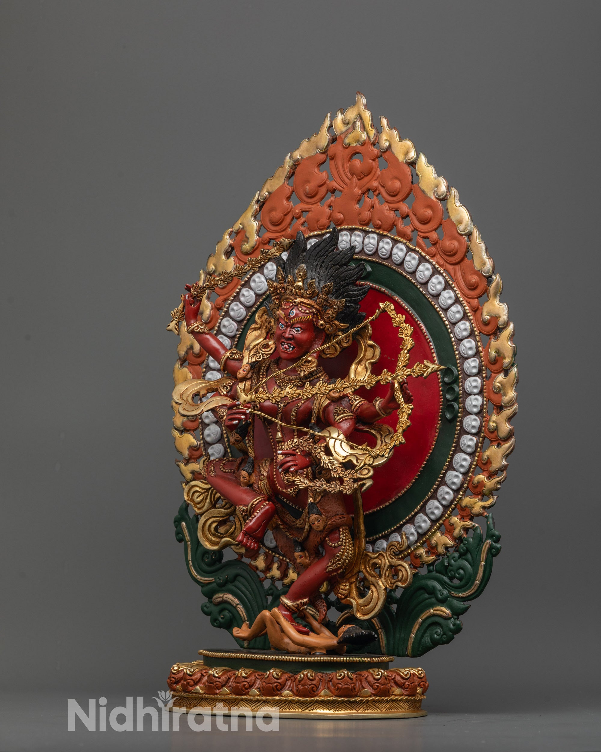 Goddess Kurukulla Statue | Red Buddhist Deity for Spiritual Practices
