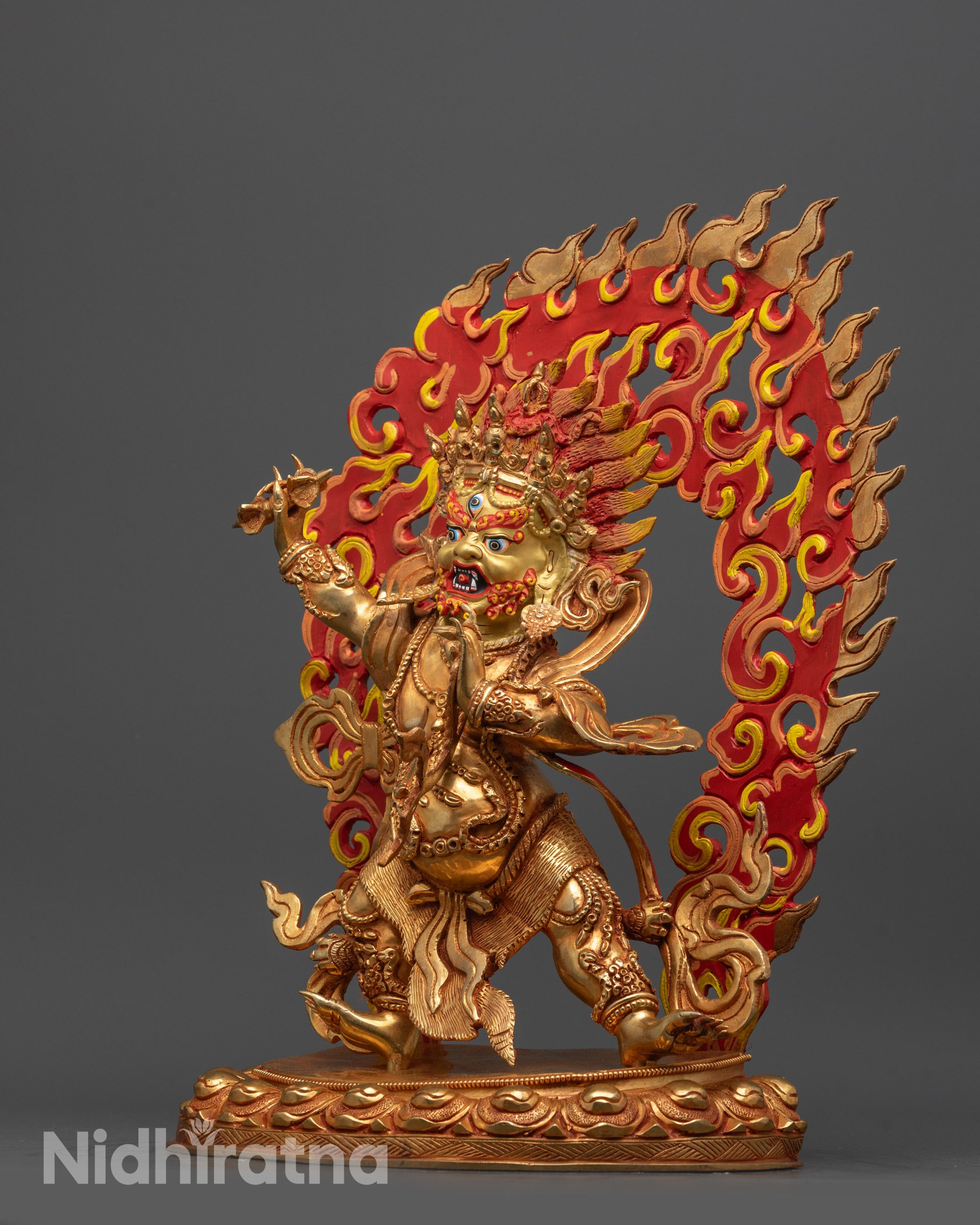 Sacred Bodhisattva Vajrapani Sculpture | Handmade in Patan Nepal