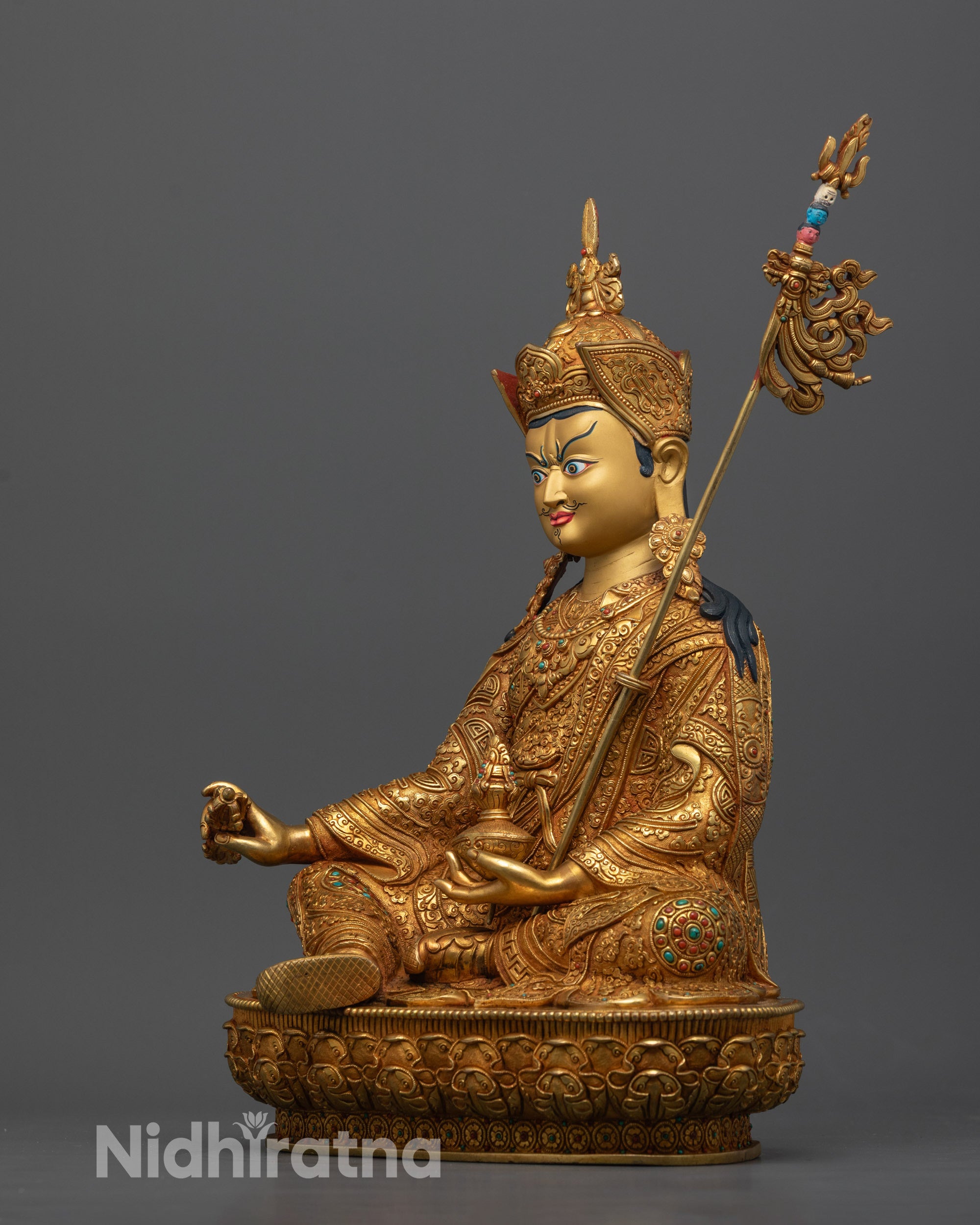 Padmasambhava Statue | Traditional Guru Rinpoche Buddhist Figurine