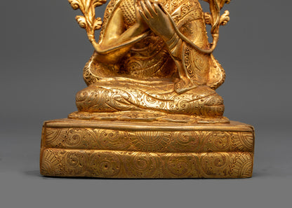 Sakya Master Set Statue | Detailed Handmade Buddhist Craft from Nepal