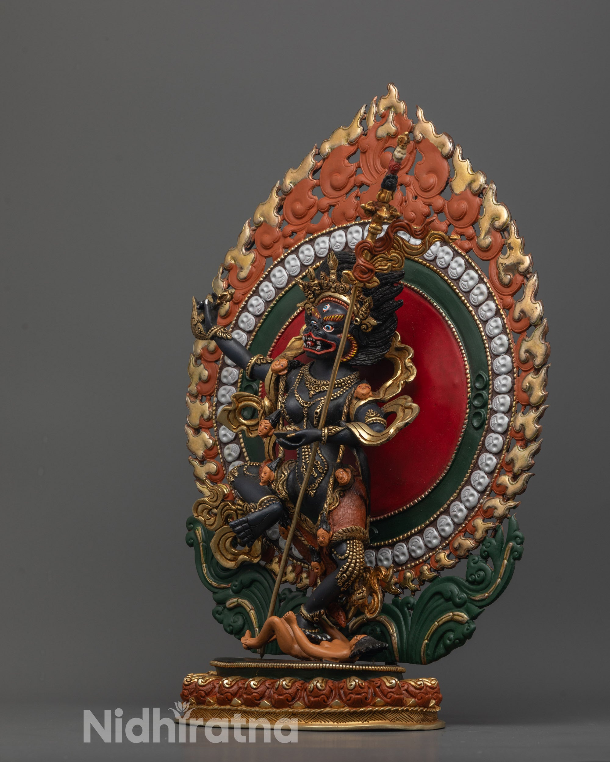 Dakini Singha Mukha Statue | Handcrafted Nepalese Buddhist