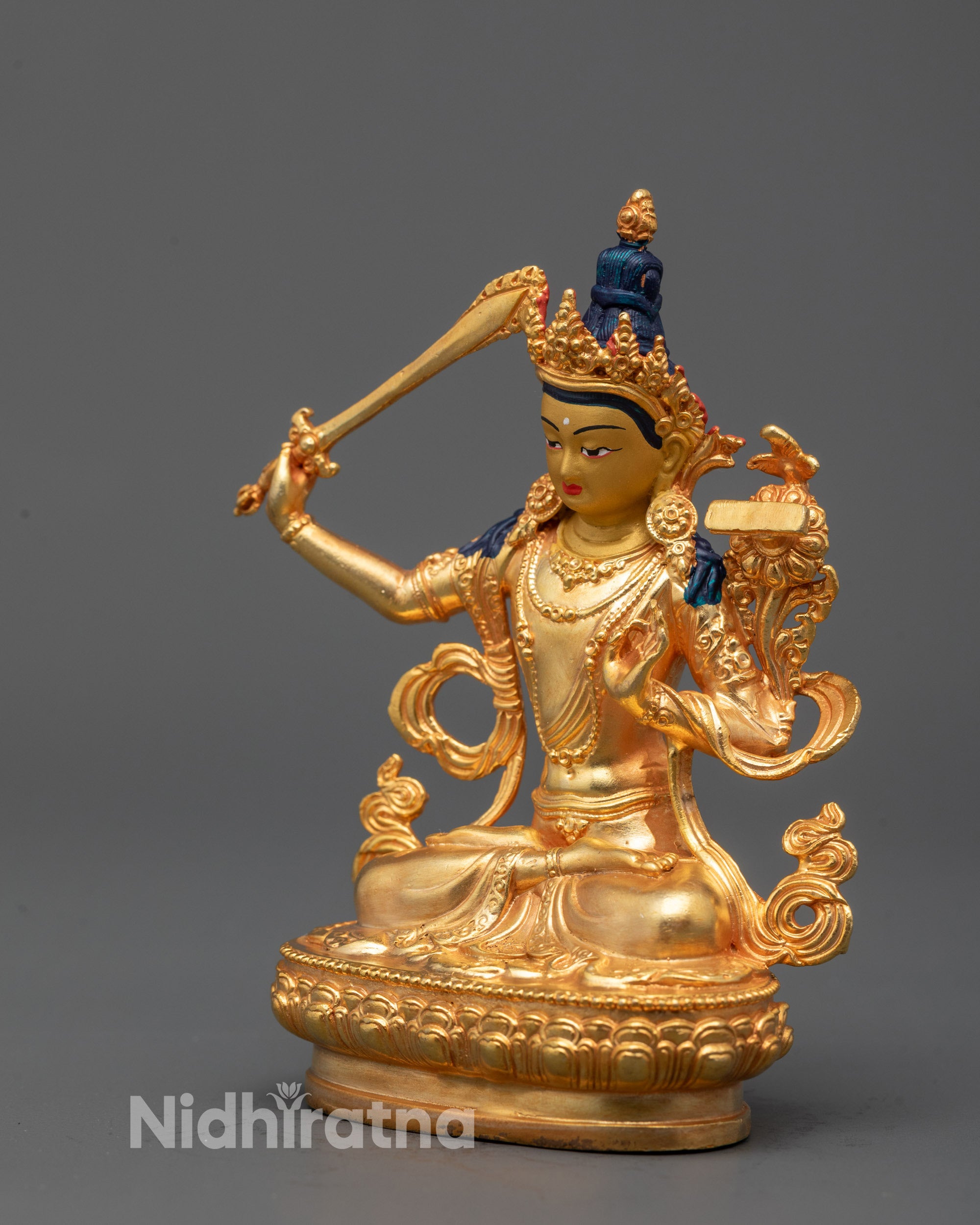 Sacred Manjushri Statue | Wisdom Deity for Meditation