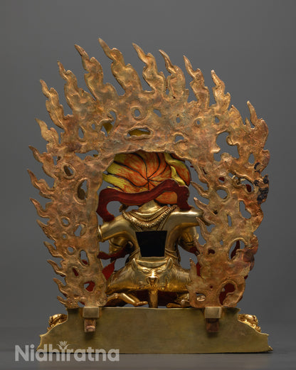 4 Armed Mahakala Statue | Handmade Protector God
