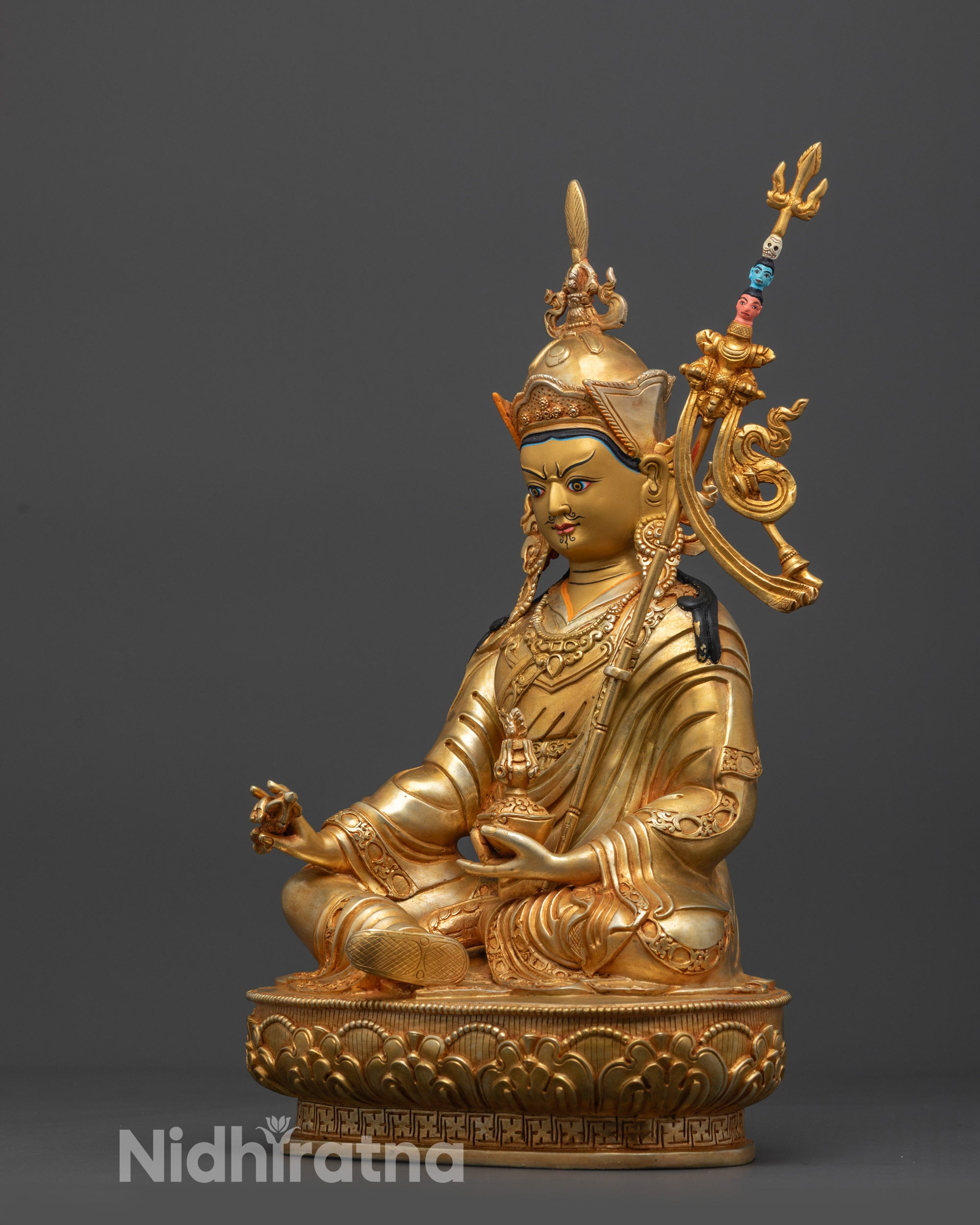 Padmasambhava Guru Rinpoche Statue | Sacred Nepalese Buddhist Art