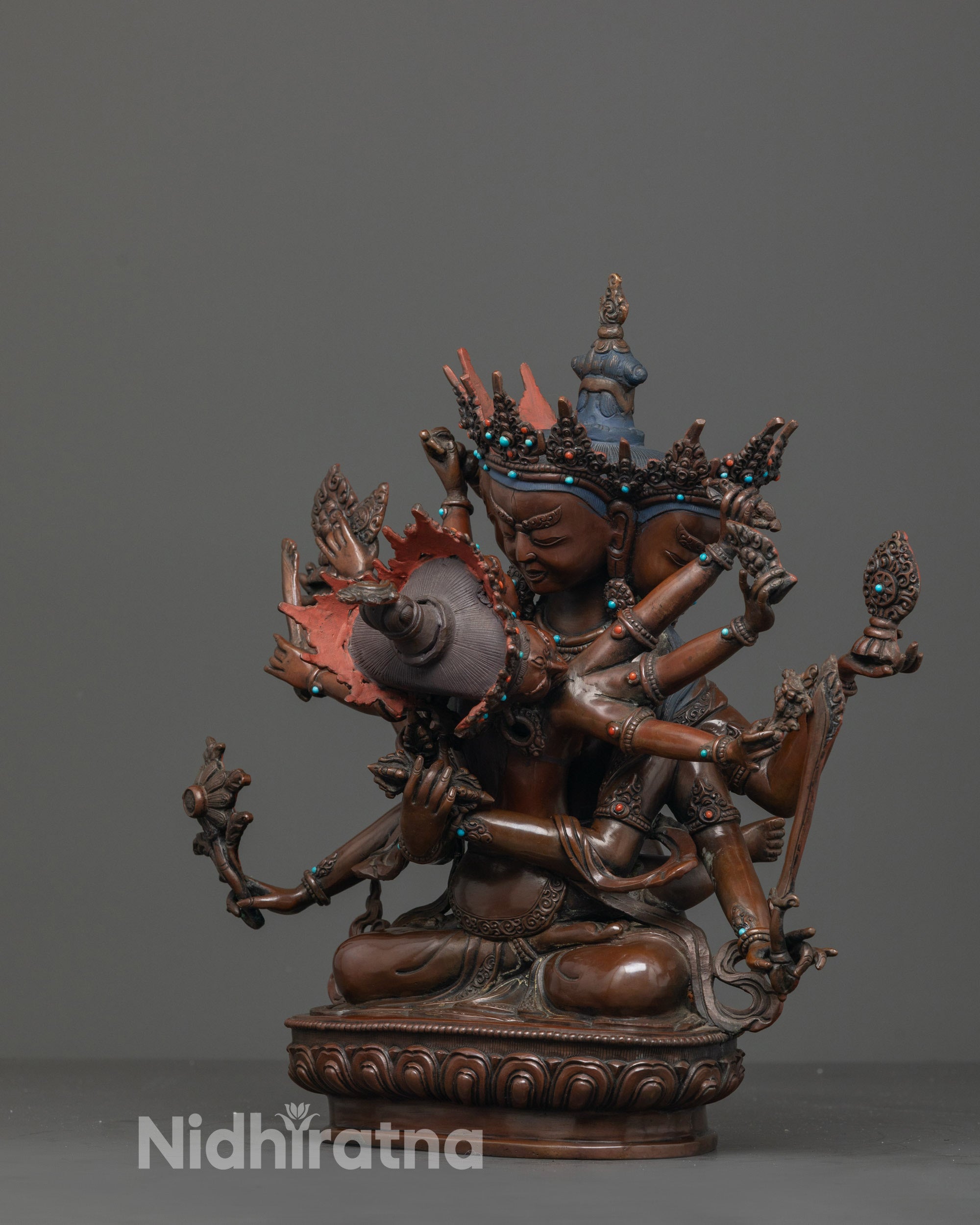 Guhyasamaja Union Statue | Vajrayana Buddhist Sculpture for Altars
