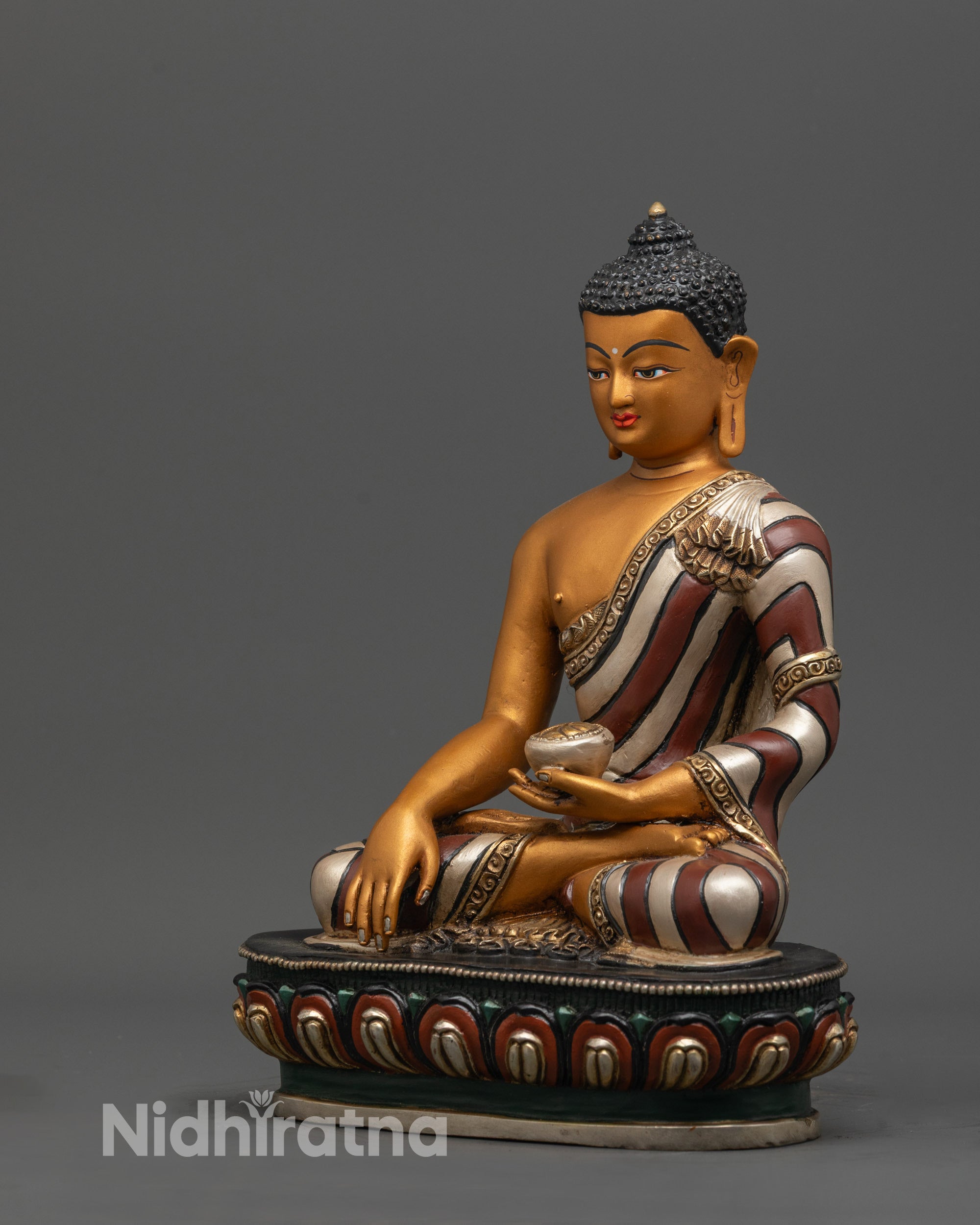 Shakyamuni Buddha Sculpture | Handmade Copper Buddhist Statue