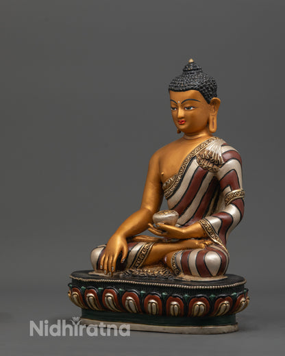 Shakyamuni Buddha Sculpture | Handmade Copper Buddhist Statue