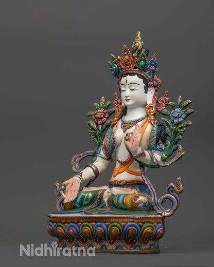 Seven-Eyed Jetsun Drolma Statue | Traditional Himalayan Spiritual Art