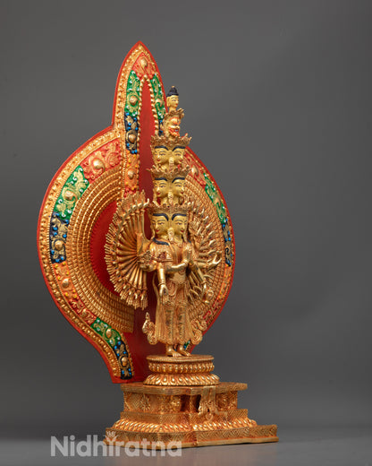 Thousand Armed Chenrezig Statue | Spiritual Buddhist Art