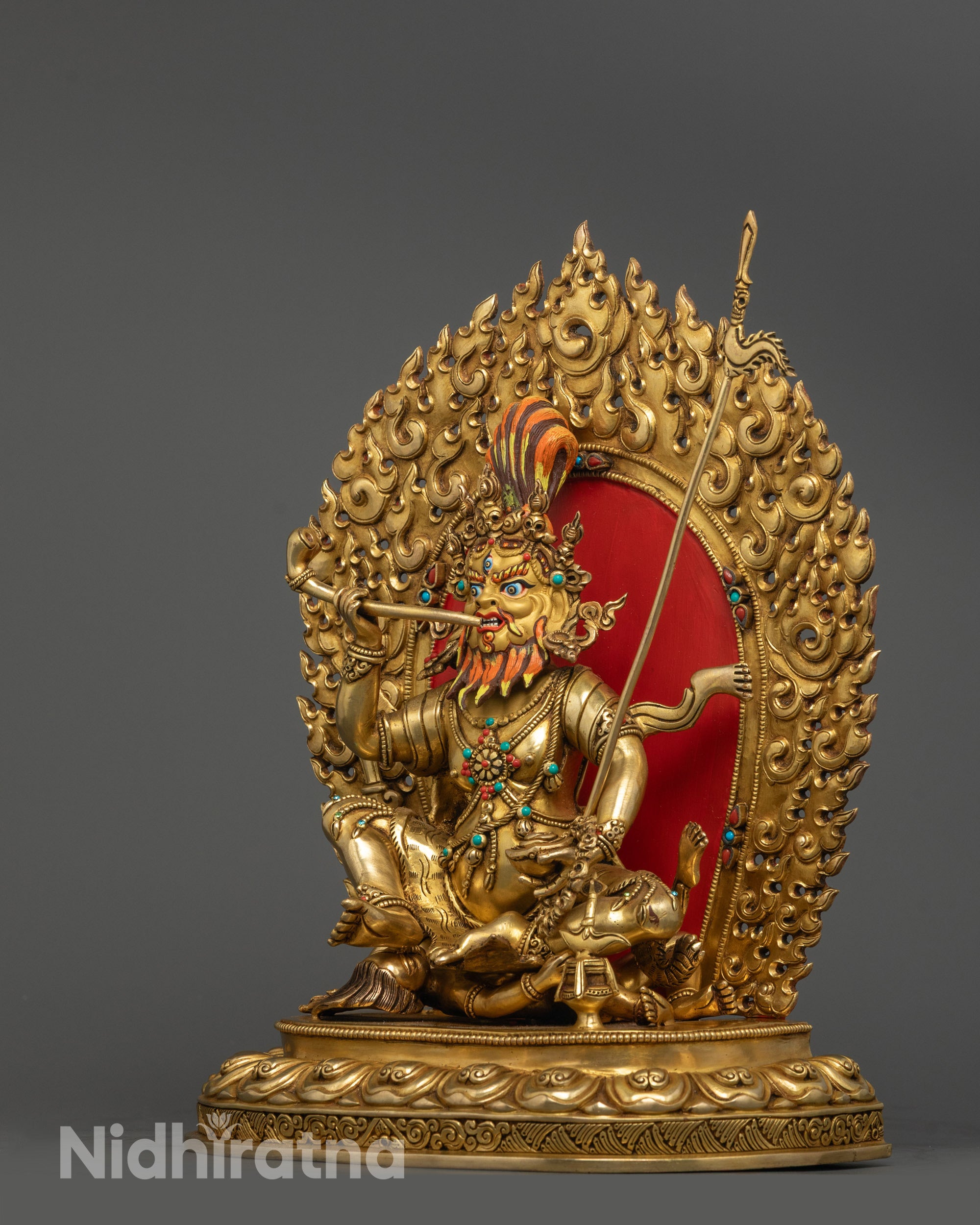 Brahmanrupa Statue | 24k Fire Gilded Copper Statue