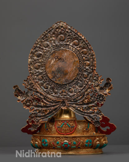 Authentic Vajrasattva Statue | Handmade Nepalese Buddhist Statue
