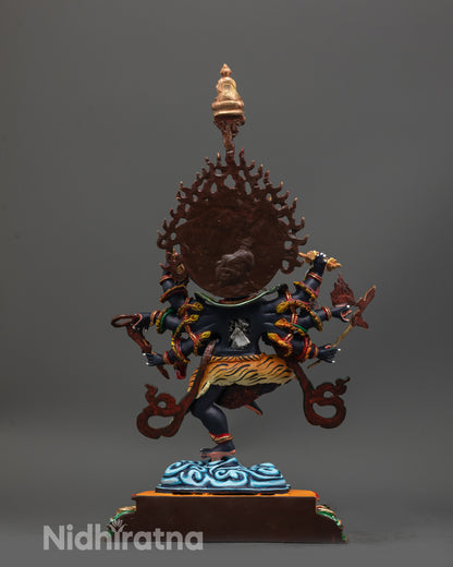 Handmade Ucchusma Statue | Authentic Nepalese Buddhist Art