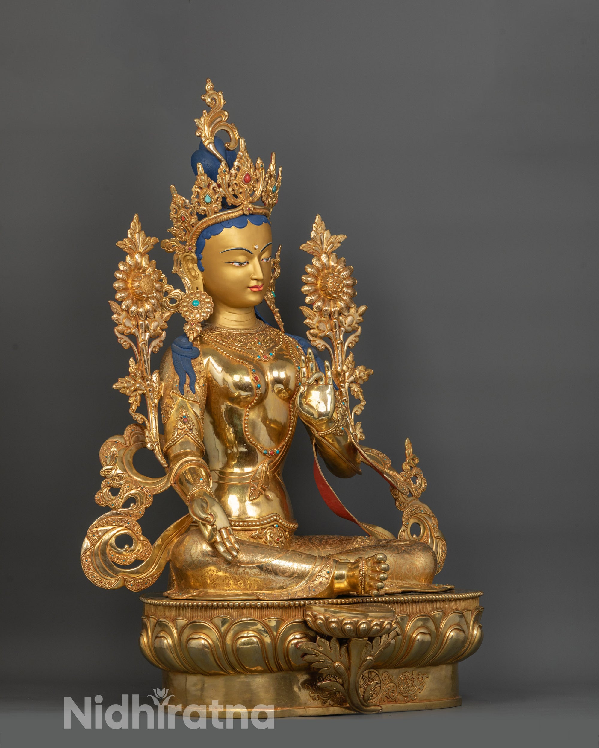 Shop Our Large Size Green Tara Statue | Buddhist Goddess