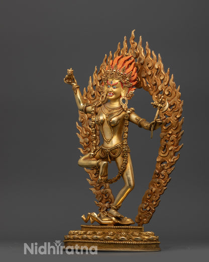 Tibetan Dorje Phagmo Sculpture | Handcrafted Vajrayana Buddhist Statue