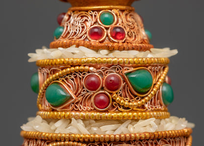 3" Mandala Offering | Vajrayana Ritual Set for Spiritual Practices