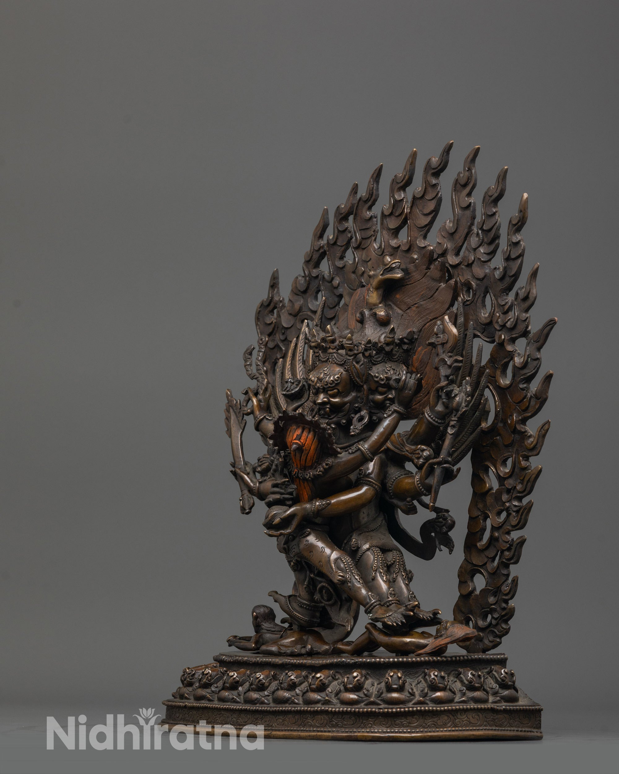Oxidized Hayagriva Sculpture | Handmade Buddhist Protector