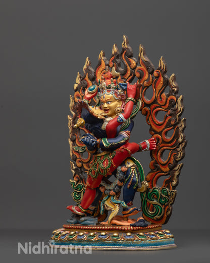 Nepalese Chakrasamvara Consort Statue | Buddhist Deity for Altars