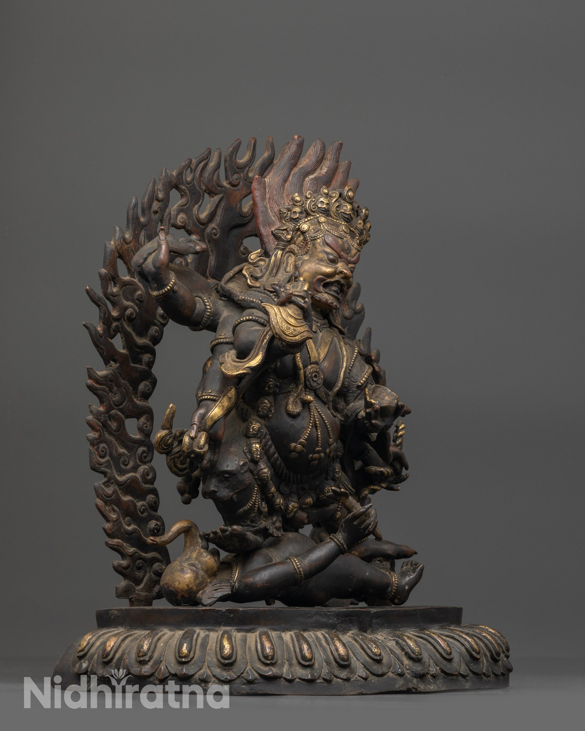 Six Armed Mahakala Statue