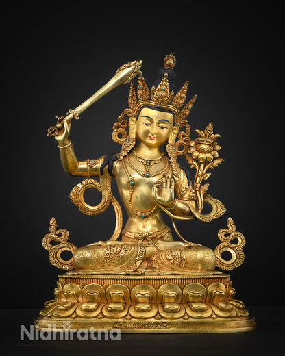 Masterpiece Manjushri Statue: Wisdom and Enlightenment