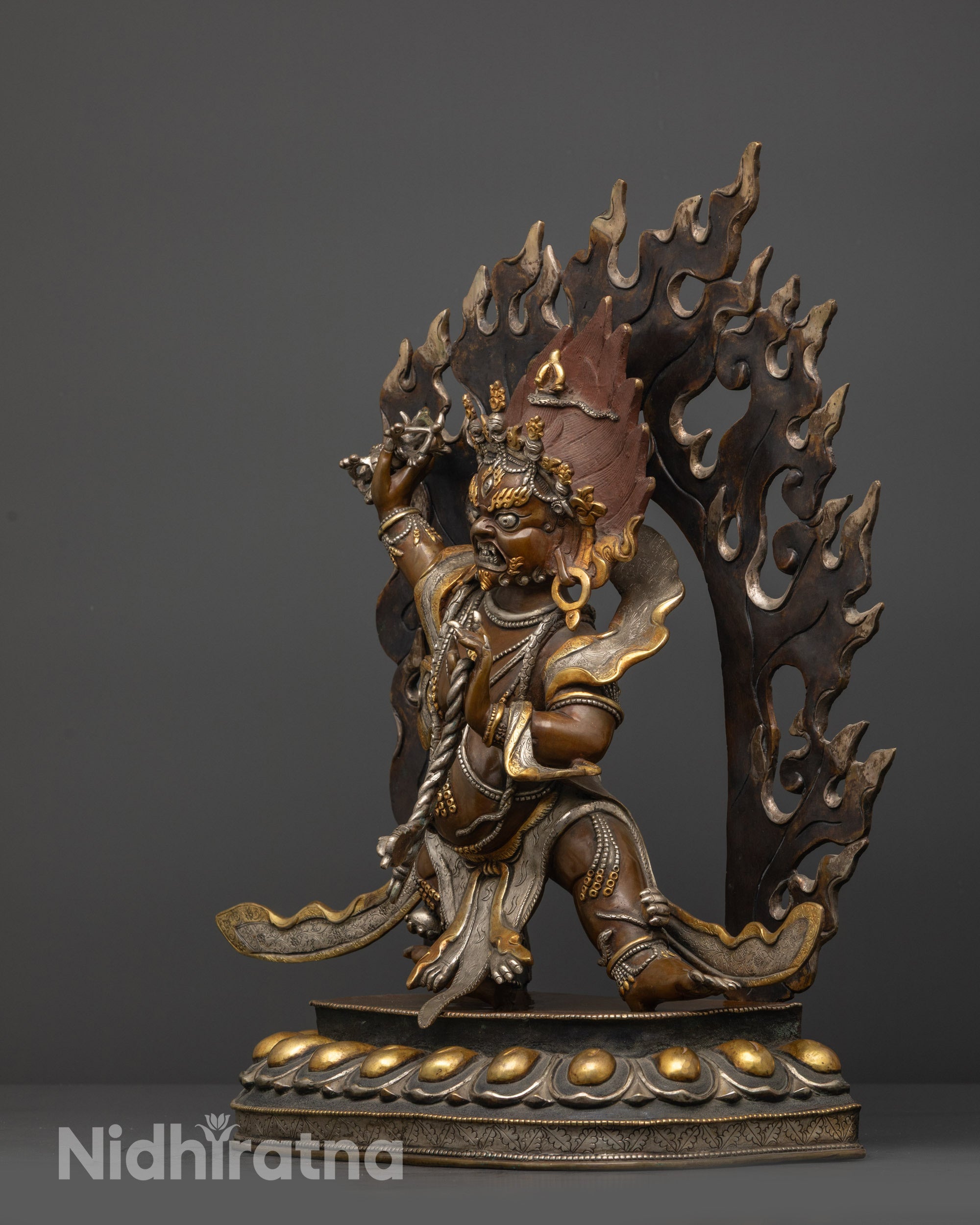 Protector Vajrapani Sculpture | The Thunderbolt Bearer Statue
