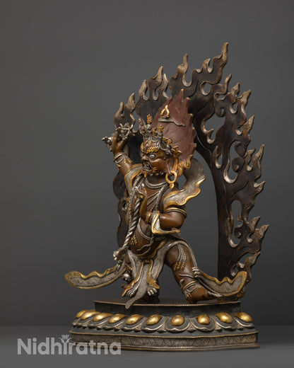 Protector Vajrapani Sculpture | The Thunderbolt Bearer Statue
