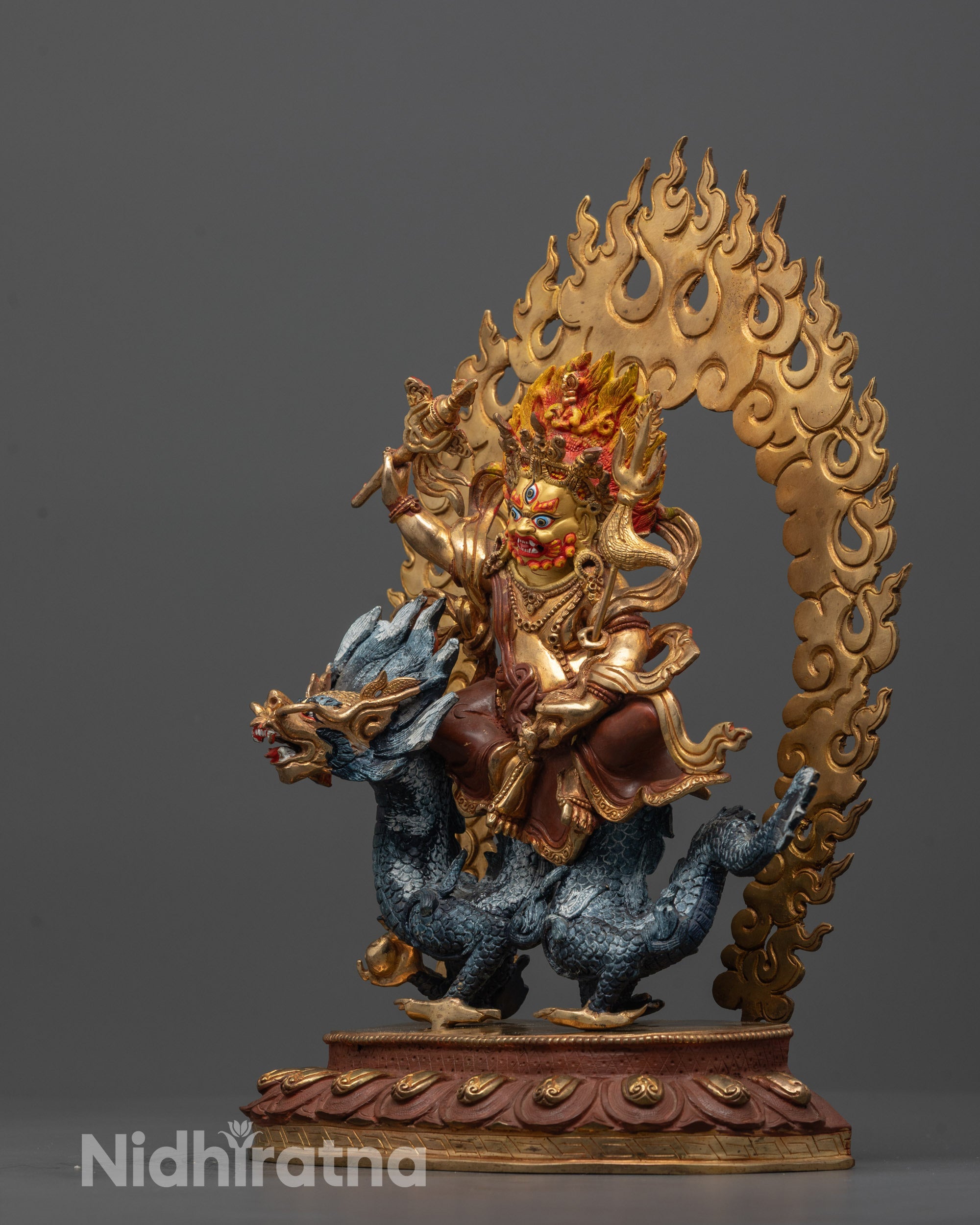 White Dzambhala Statue | Spiritual Protector & Wealth Bringer
