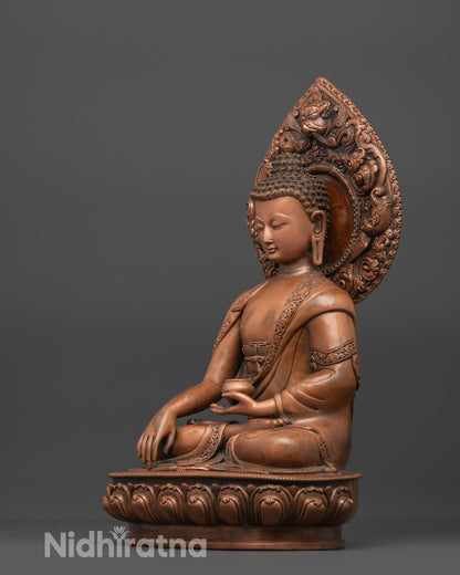 Premium Oxidized Shakyamuni Buddha Statue | The Enlightened One
