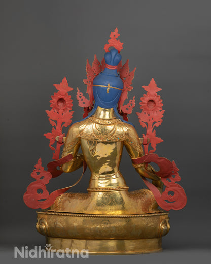 Shop Our Large Size Green Tara Statue | Buddhist Goddess