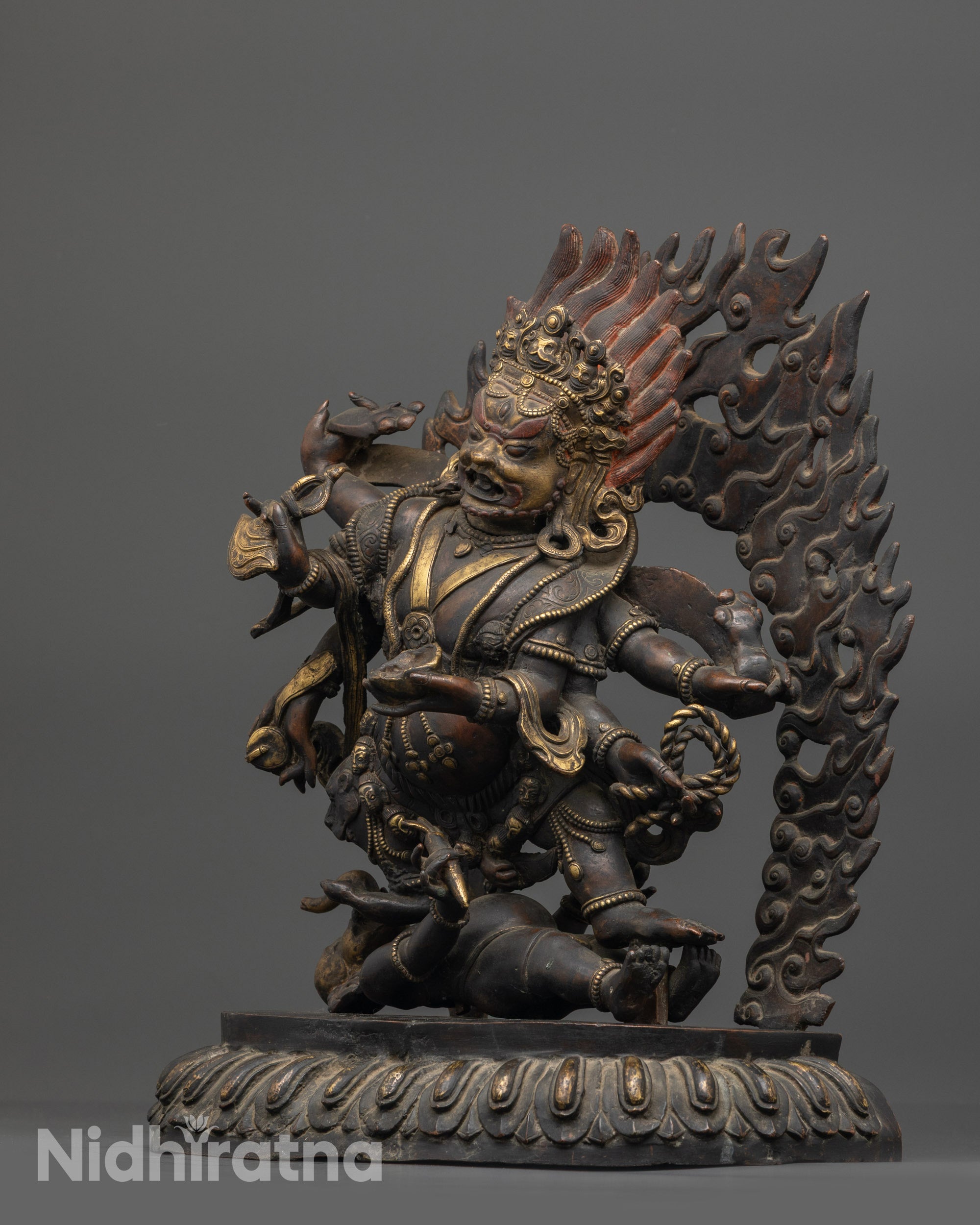Six Armed Mahakala Statue