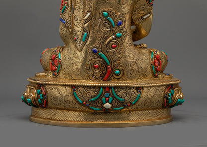 Artisan-Made Amitabha Buddha Statue | Traditional Buddhist Artwork