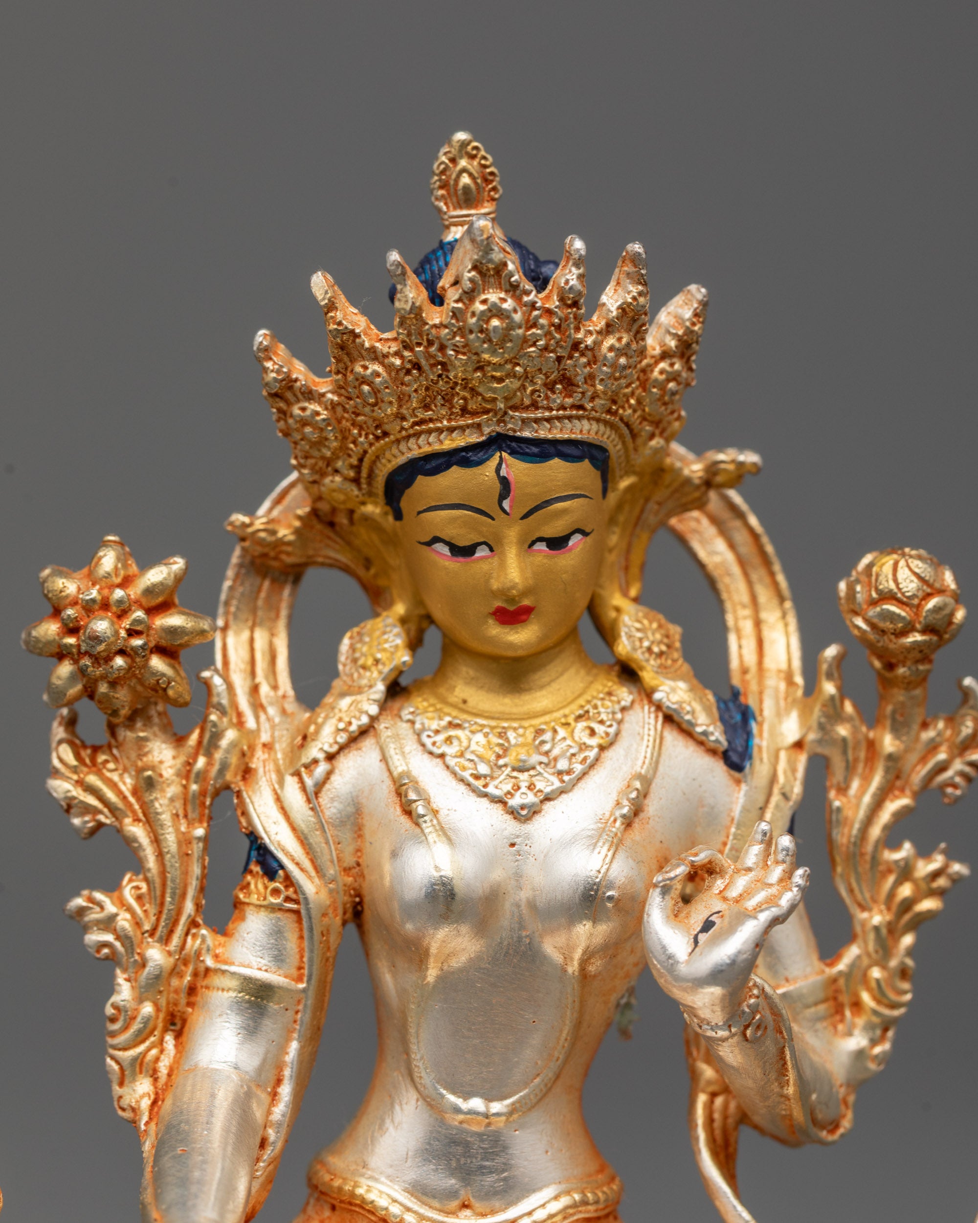 Goddess White Tara Statue | Tibetan Buddhist Longevity