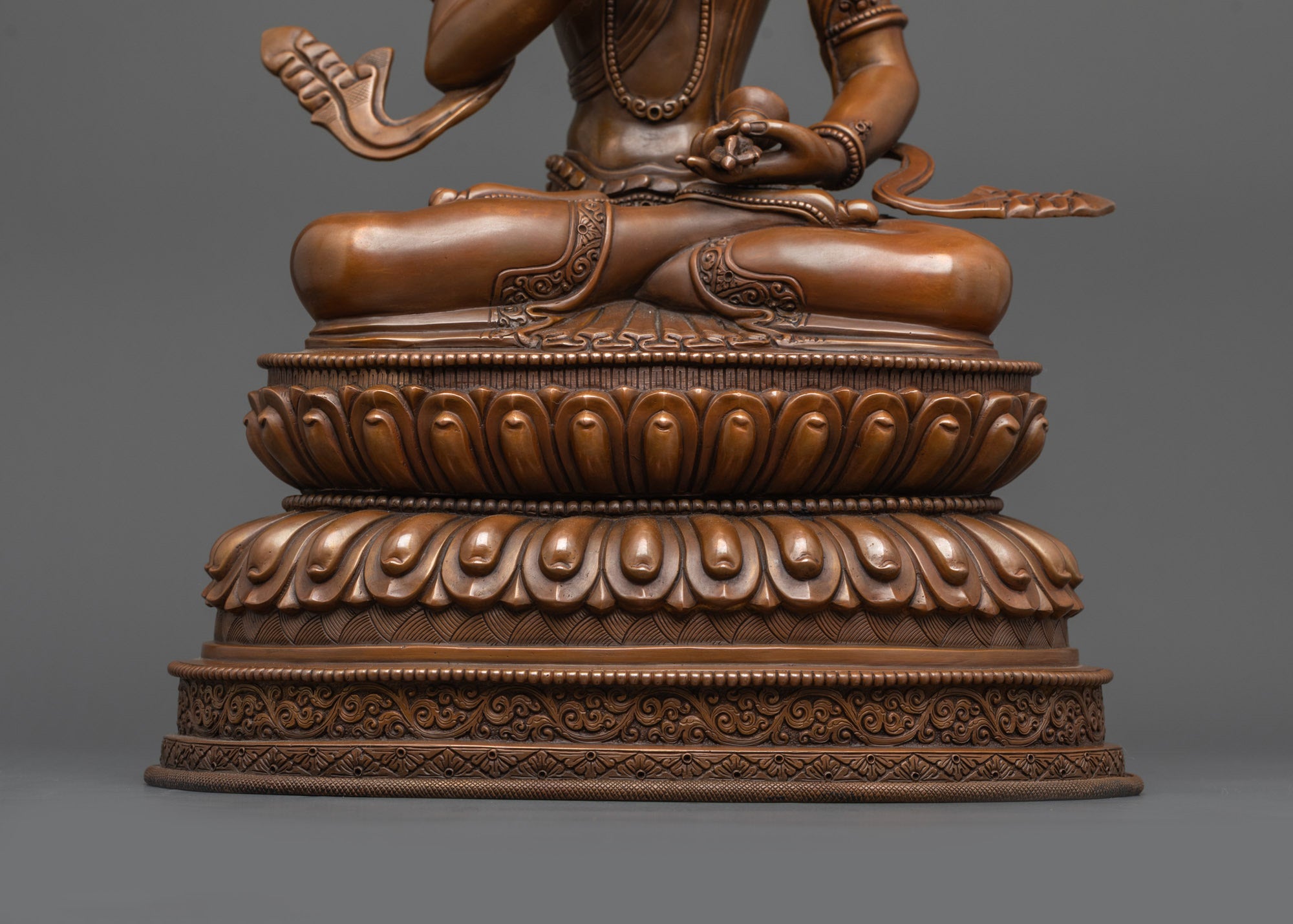 Traditional Oxidized Vajrasattva Statue | Buddhist God of Purification