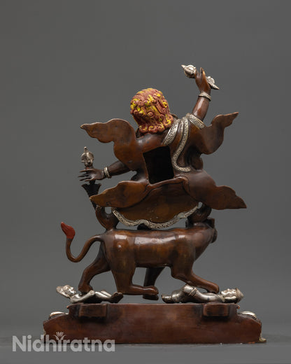 Oxidized Dorje Drolo Statue | Handcrafted Buddhist Sculpture