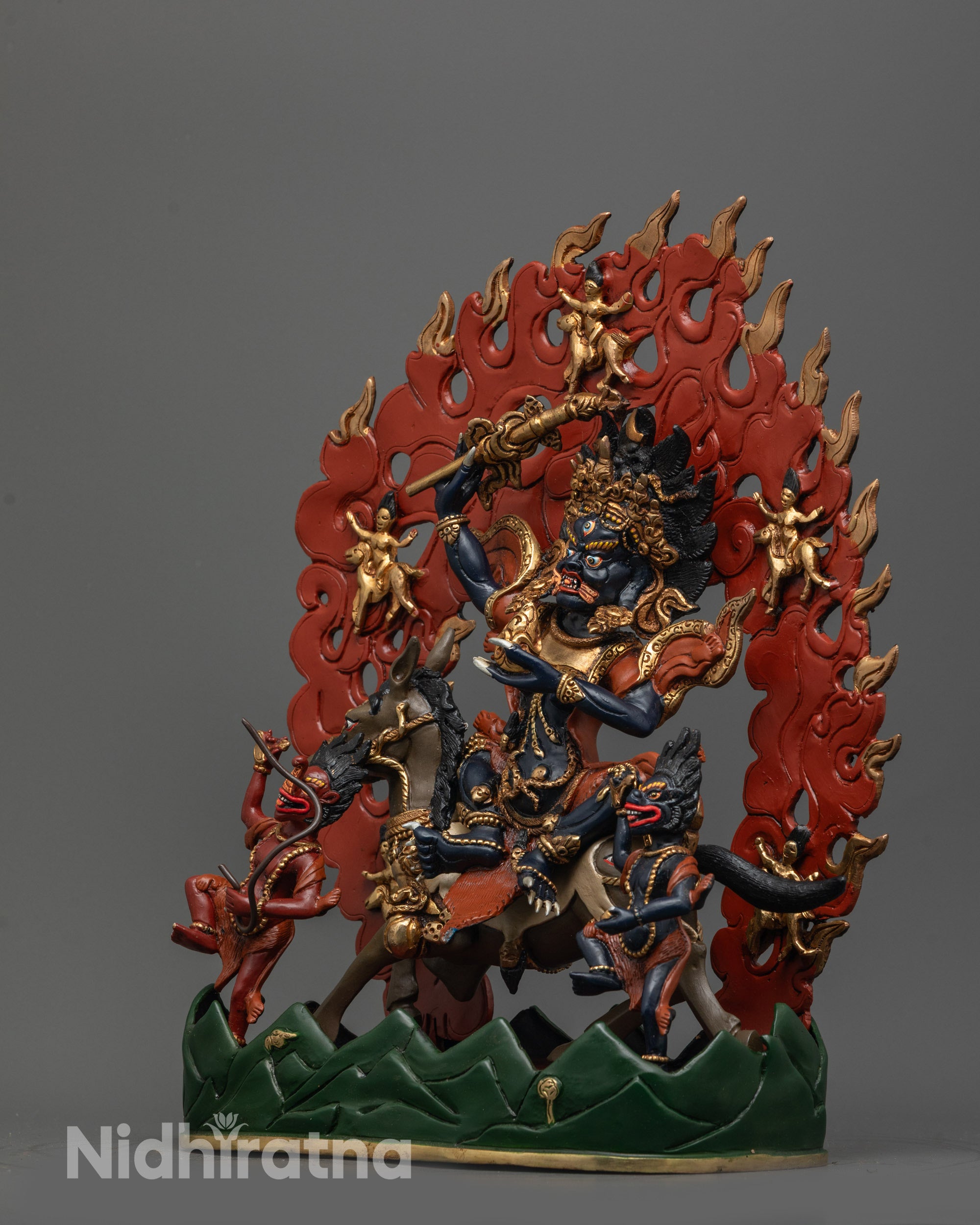 Goddess Palden Lhamo Statue | Himalayan Buddhist Deity Art