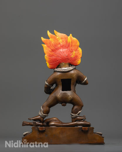 Black Dzambhala Statue | Authentic Handmade Spiritual Sculpture